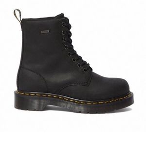 DR.MARTENS BLACK 1460 W WP WATERPROOF BOOTS SZ. 6